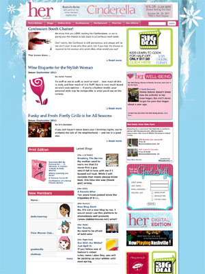 image of her nashville website
